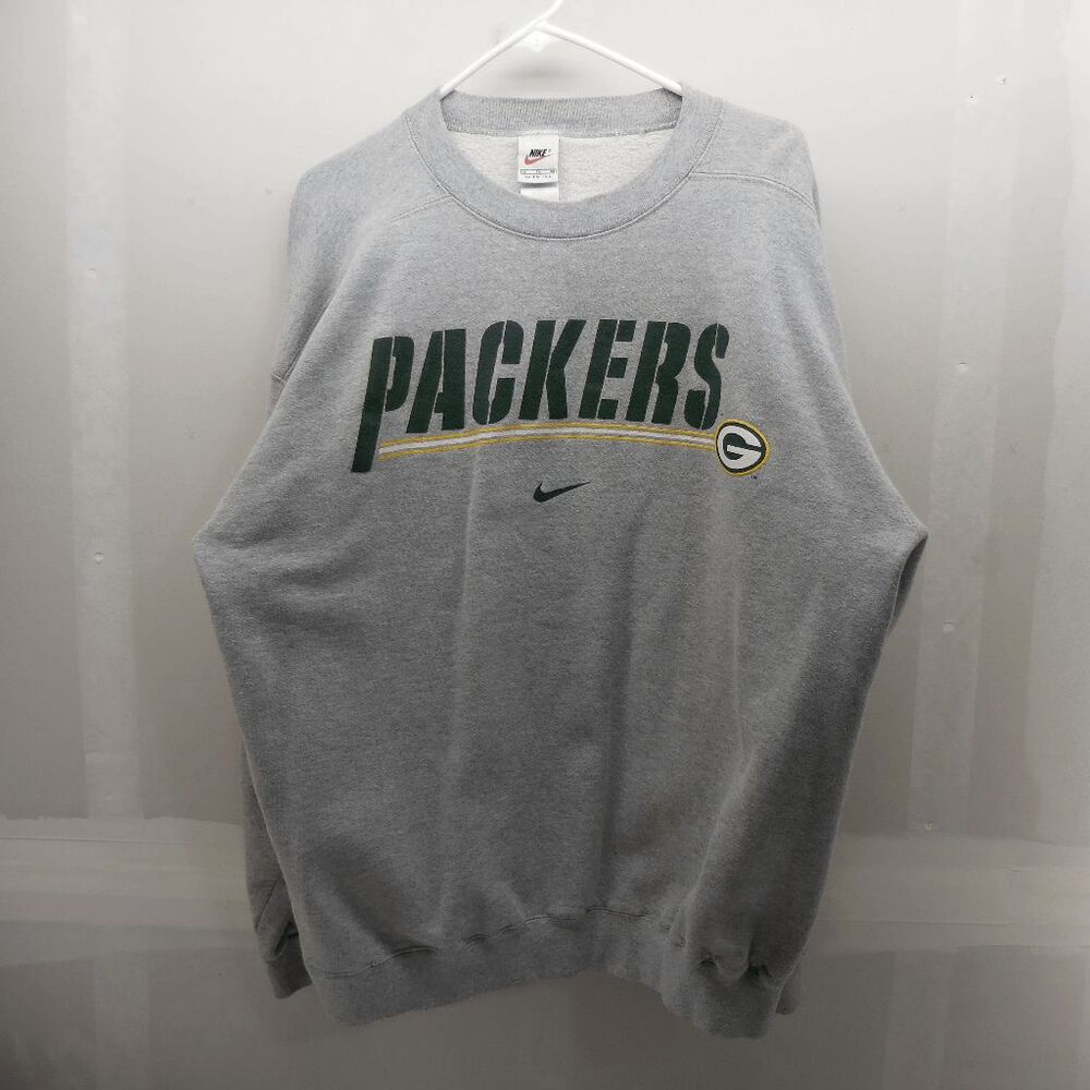 VINTAGE Green Bay Packers Sweatshirt Mens XL Nike Pro Line Crewneck USA 90s EUC